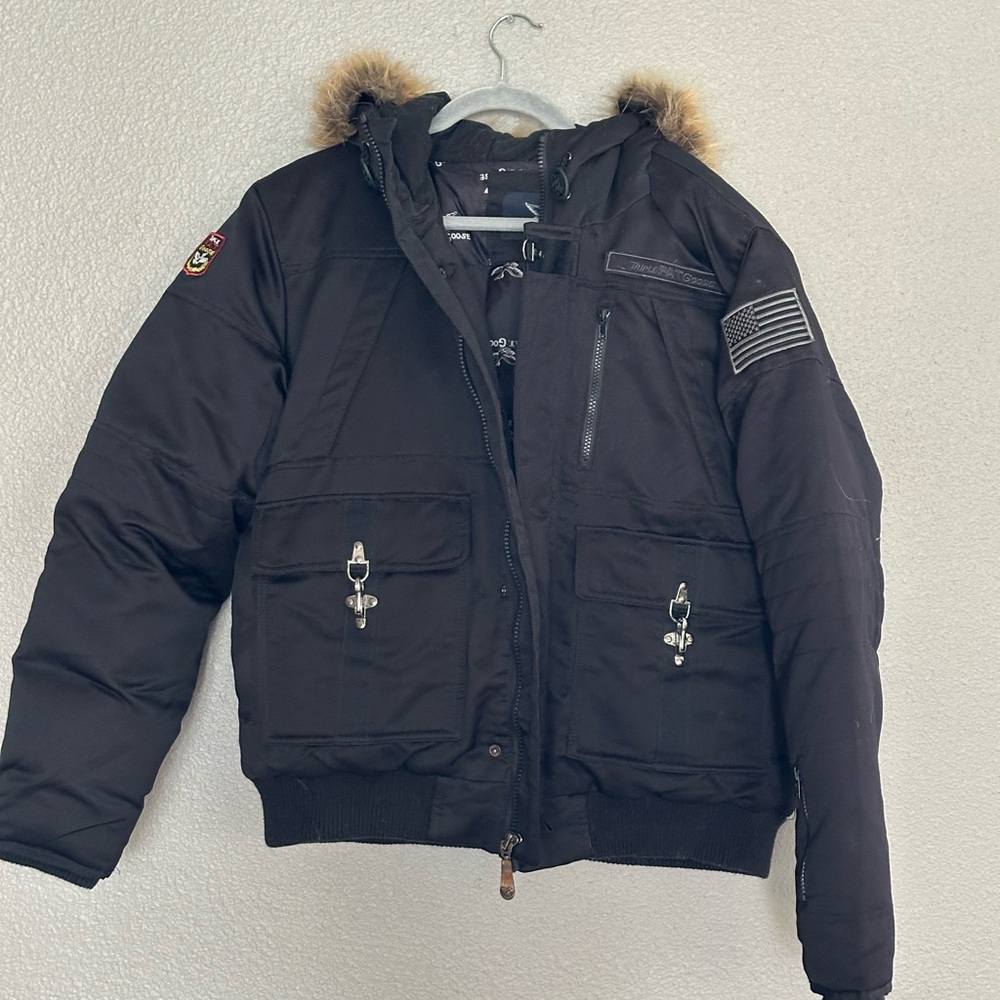 Triple F.A.T. Goose Men’s Coat with Fur Trim